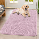 Smiry alfombra chenille absorbente para interiores, seca las patas de tu mascota.