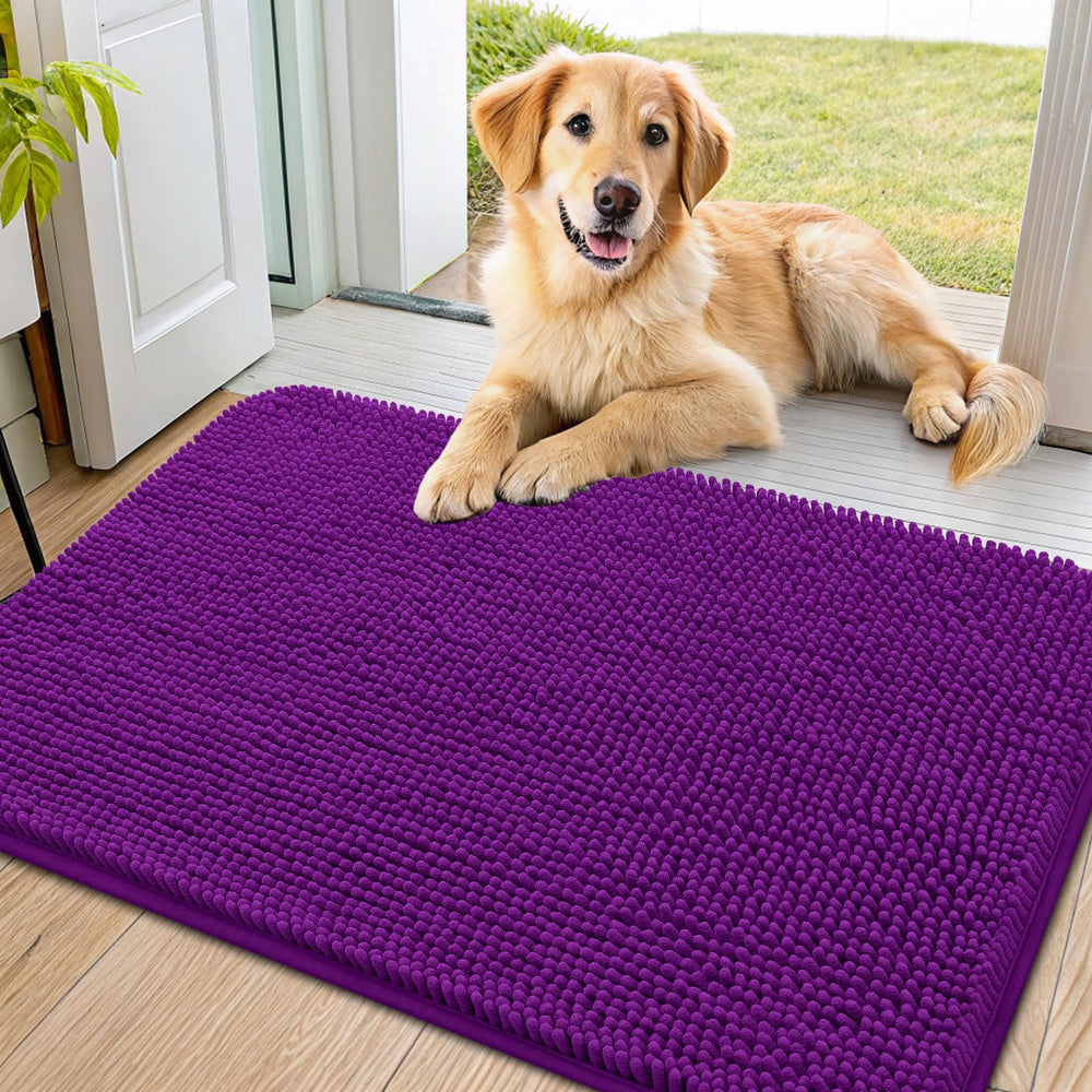 Smiry alfombra de entrada absorbente que captura humedad y suciedad.