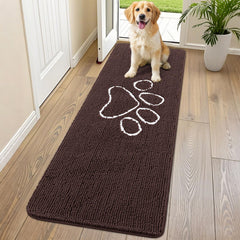 Smiry alfombra de chenilla suave para entradas, atrapa suciedad y humedad.