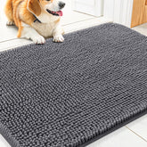 Alfombra Smiry para la entrada con chenille suave y cómoda