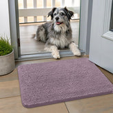 Smiry alfombra de entrada chenille patitas mojadas: absorbe humedad y suciedad.