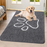 Smiry alfombra de puerta con chenille suave para mayor confort al entrar.