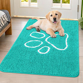Smiry alfombra chenille suave para la entrada, tacto cómodo para pies y patas.