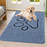 Smiry Alfombra de entrada con chenille suave para la comodidad de las patas.