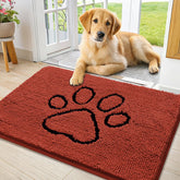 Smiry alfombra de entrada chenille suave para pies cómodos al entrar.