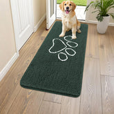 Smiry alfombra-entrada-chenille: chenille suave para confort y protección de suelos.