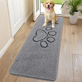 Alfombra Smiry de entrada en chenille: comodidad para pies y patas.