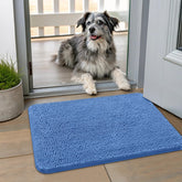 Smiry alfombra de entrada con chenille suave que atrapa humedad.