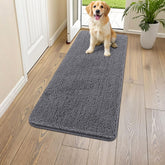 Alfombra Smiry para entrada con patas húmedas, absorbe humedad y mantiene seco el suelo.
