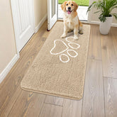 Smiry alfombra de entrada con chenille suave para patitas