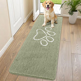 Smiry alfombra de puerta, chenilla suave, confort al pisar al entrar