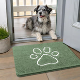 Smiry alfombra puerta con chenilla suave, comodidad para las patas y el suelo.