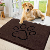 Alfombra Smiry de chenille suave y absorbente para proteger suelos