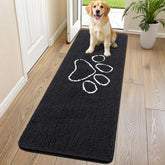 Smiry alfombra de puerta con chenille absorbente para mantener el piso limpio