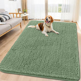 Smiry alfombra puerta chenille suave y absorbente para patas mojadas.