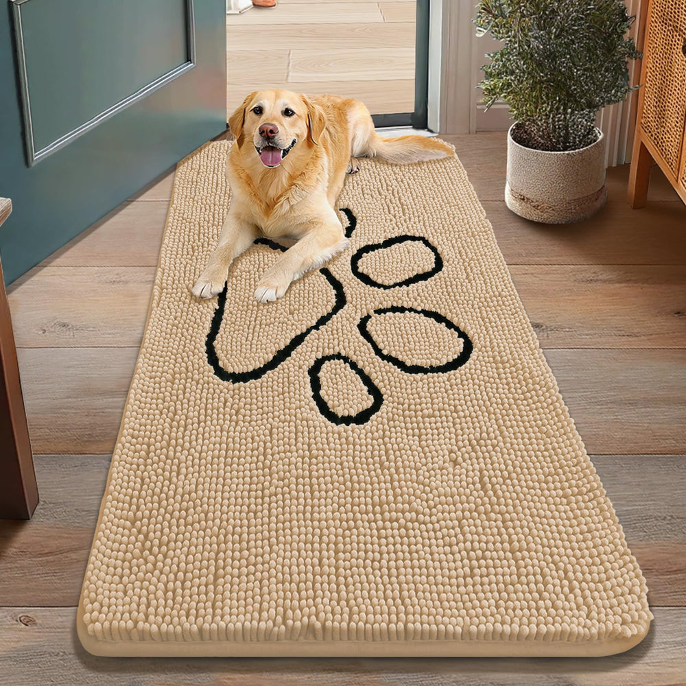 Smiry alfombra de puerta chenille absorbente para interiores