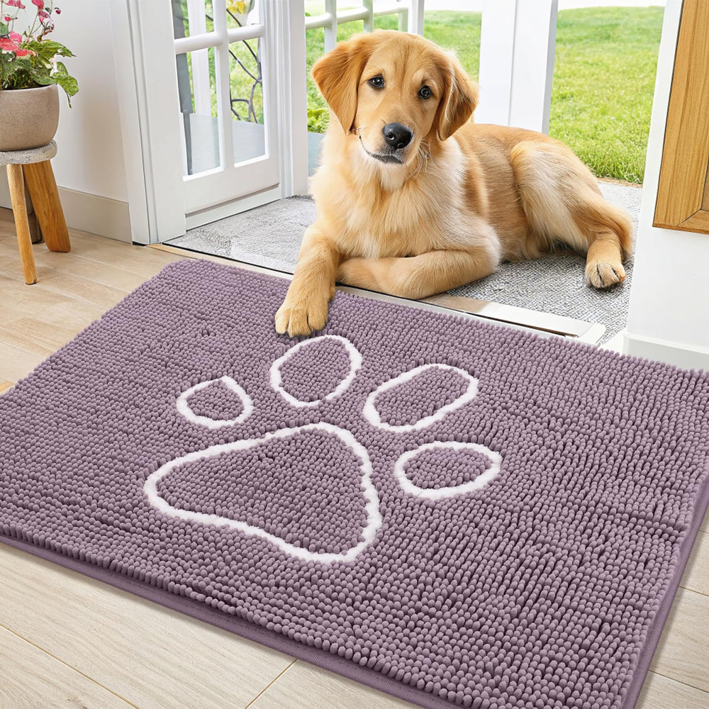 Smiry alfombra puerta chenille absorbente para suciedad al entrar
