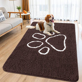 Smiry alfombra de puerta chenille suave para pies cómodos al entrar.