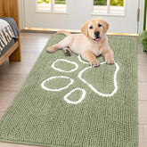 Smiry alfombra puerta chenille suave, confort para entrar y salir.