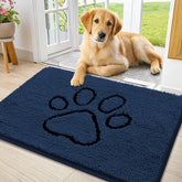 Smiry alfombra para puerta con chenille suave para pies cómodos