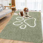 Smiry alfombra puerta con chenille suave para mayor comodidad al entrar