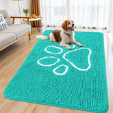 Smiry alfombra para puerta chenille suave para confort y limpieza de entradas