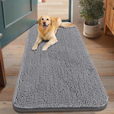 Smiry alfombra puerta chenille suave, ideal para patitas limpias al entrar.
