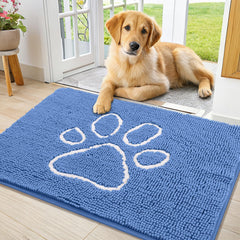 Smiry alfombra puerta chenille: suavidad para pies y patas en entradas