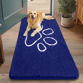 Smiry alfombra para puerta de perros, chenille suave para las patas.