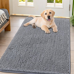 Smiry alfombra puerta para perros en chenille absorbente para humedad