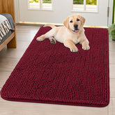 Smiry alfombra puerta perros 40x32 para absorber humedad en la entrada.