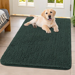 Alfombra Smiry para puerta, 40x32, acolchada y seca rápidamente para patas mojadas.