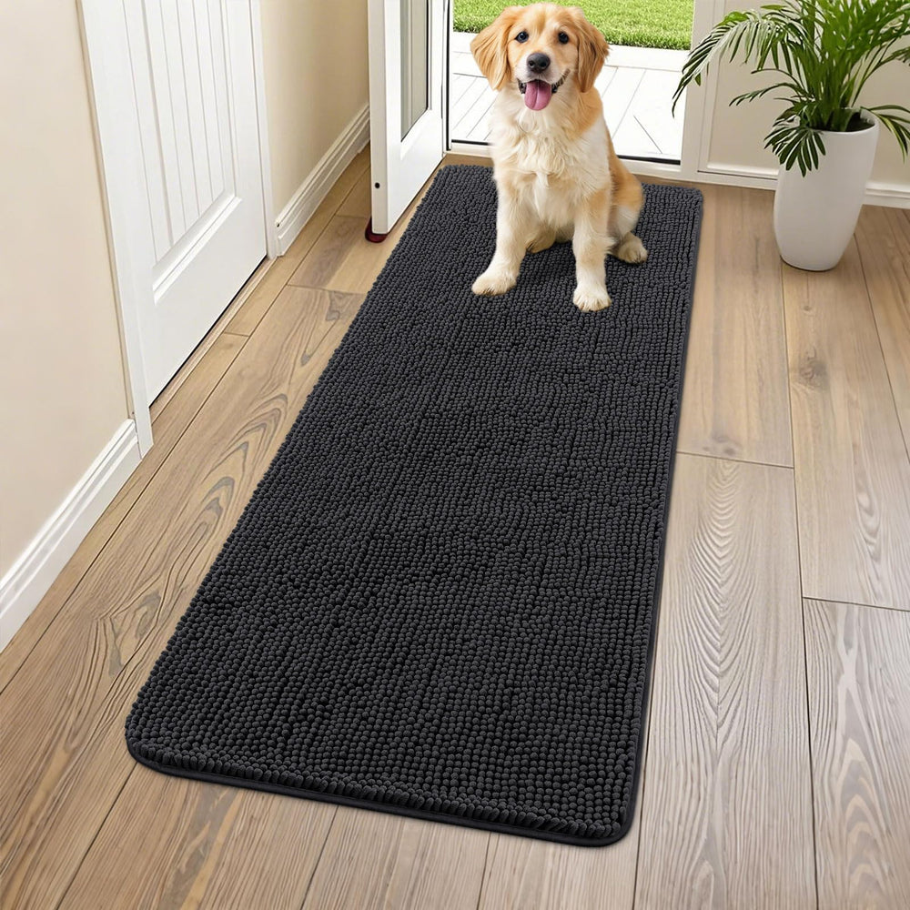Smiry alfombra puerta para perros absorbente de humedad para entradas