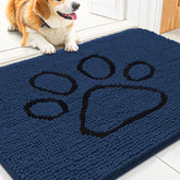 Smiry alfombra puerta perros chenille suave para mayor confort al entrar