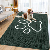 Smiry Alfombra para puerta de perros con patas mojadas, absorbe humedad.