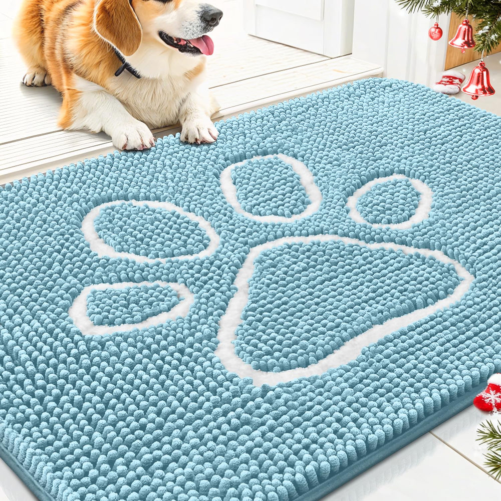 Smiry Alfombra para puerta con enfoque en patas mojadas y limpieza de suelos