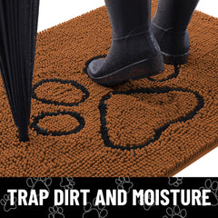 Smiry alfombrilla chenille absorbente para mantener los zapatos limpios.