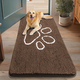 Smiry alfombrilla de entrada chenilla absorbe humedad y suciedad