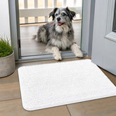 Smiry alfombrilla de entrada para perros absorbente, capta humedad y suciedad.