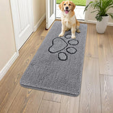 Smiry alfombrilla para patas lodo frente: atrapa suciedad para entrada limpia.