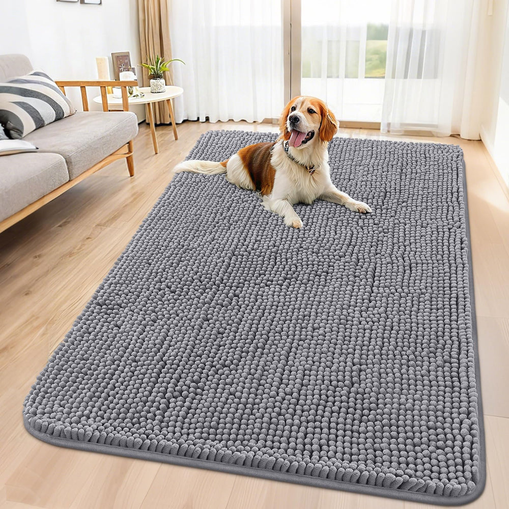 Alfombrilla Smiry para perros absorbente en la entrada, ideal para humedad.