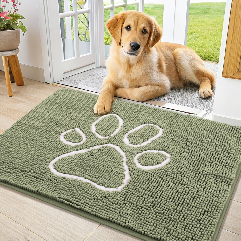 Smiry alfombrilla para puertas de chenilla, absorbe humedad y reduce el polvo en la entrada.