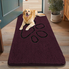 Smiry alfombrilla para puerta en chenille suave para mayor confort al entrar.