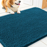 Alfombrilla Smiry para puerta con patas mojadas, absorbe humedad y mantiene el interior seco.