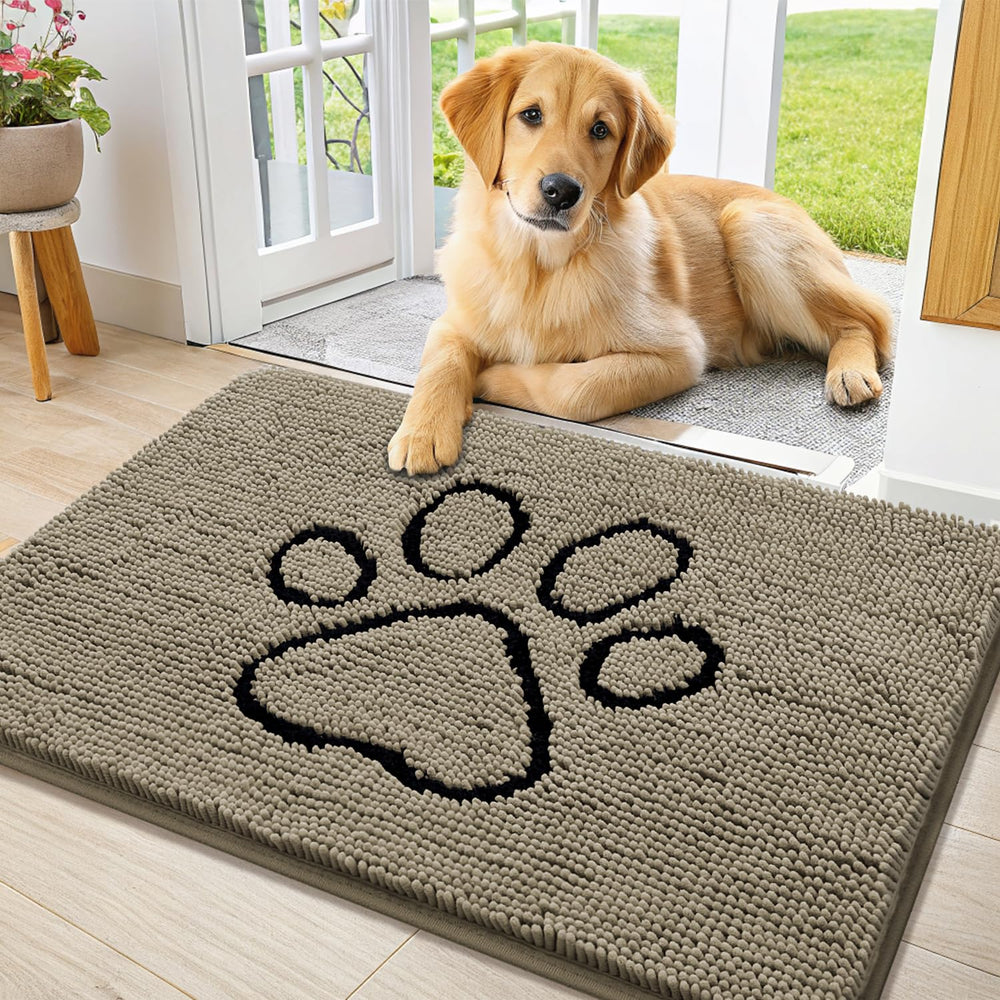 Alfombrilla Smiry para perros con chenille suave en la entrada