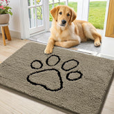 Alfombrilla Smiry para perros con chenille suave en la entrada