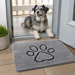 Smiry alfombrilla de puerta para perros, vista general, atrapa suciedad en la entrada.