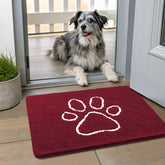Smiry Dog Door Mat, chenille suave para confort al entrar en casa.