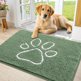 Smiry felpudo chenille absorbente para entradas, retiene humedad y suciedad.