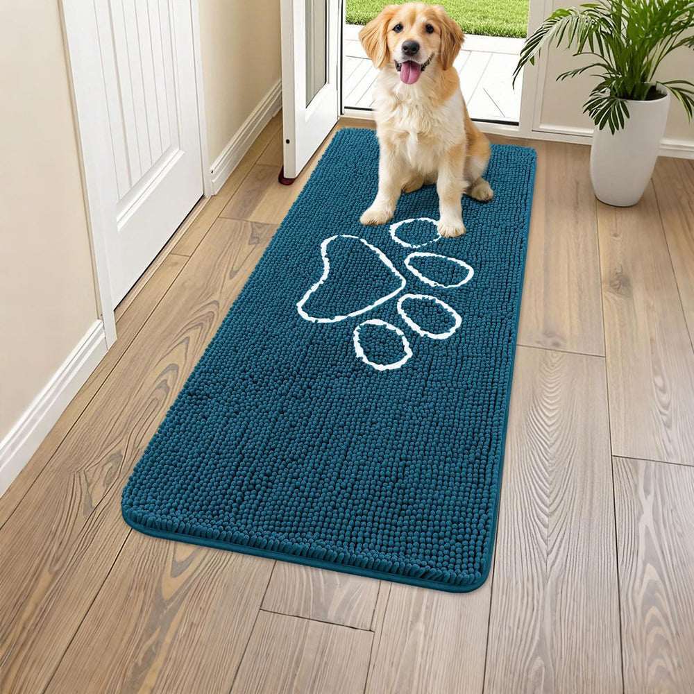 Smiry felpudo chenille para entrada, suavidad al tacto y protección contra la suciedad.